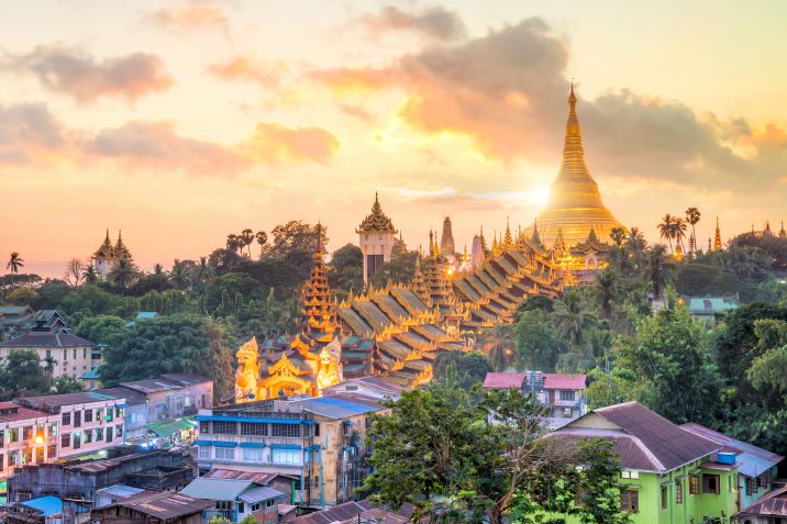 Pagoda Shwedagon in Birmania