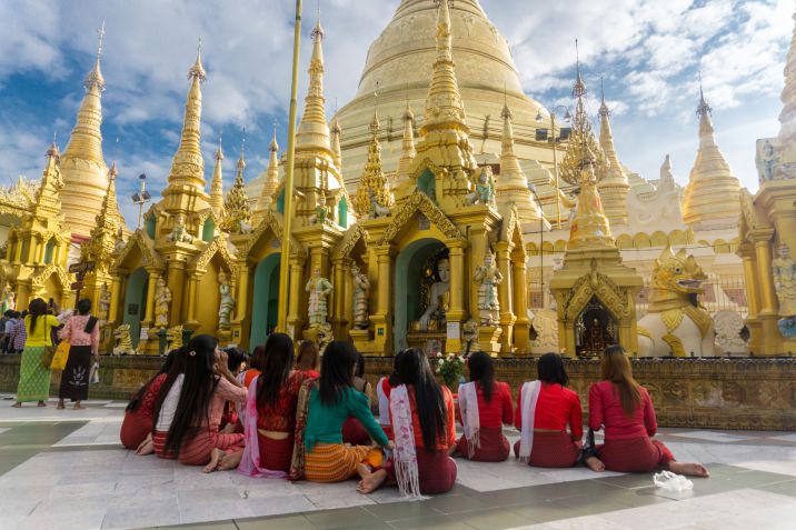 Pagoda Shwedagon in Birmania
