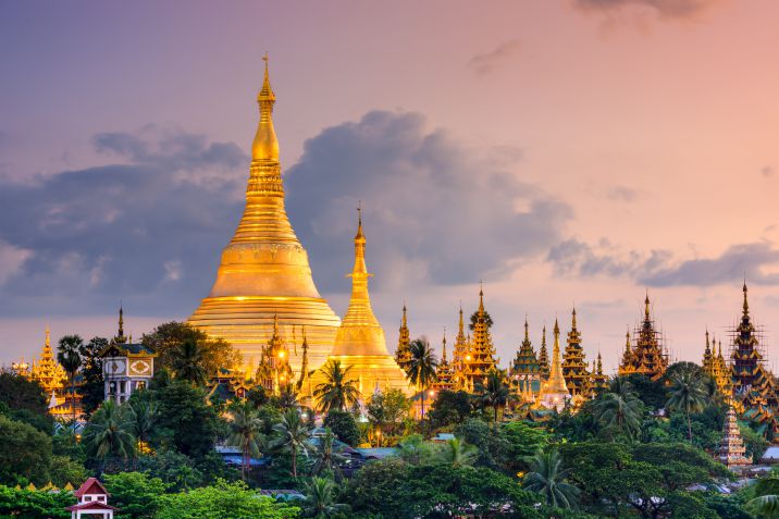 Pagoda Shwedagon in Birmania