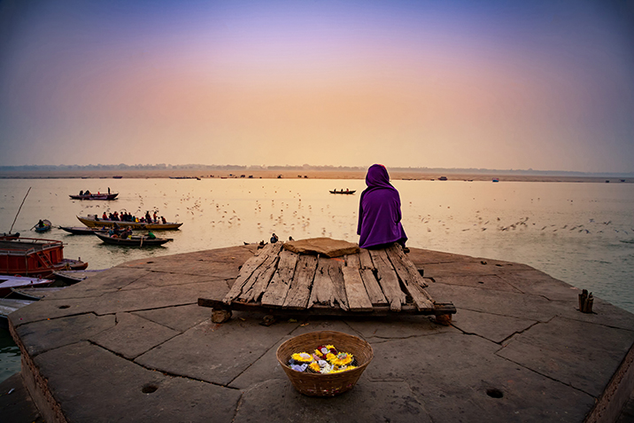fiume sacro in India