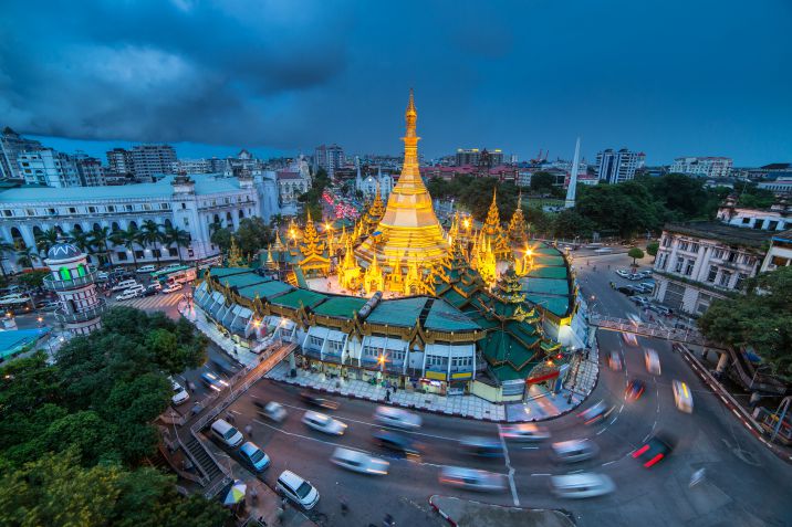 Yangon in Birmania Yangon in Birmania