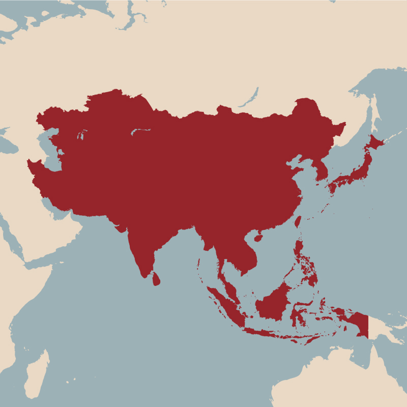 Mappa continente selezionato